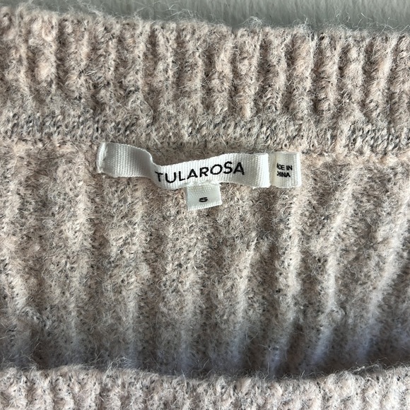 Tularosa blush beige soft cableknit sweater - Picture 2 of 7